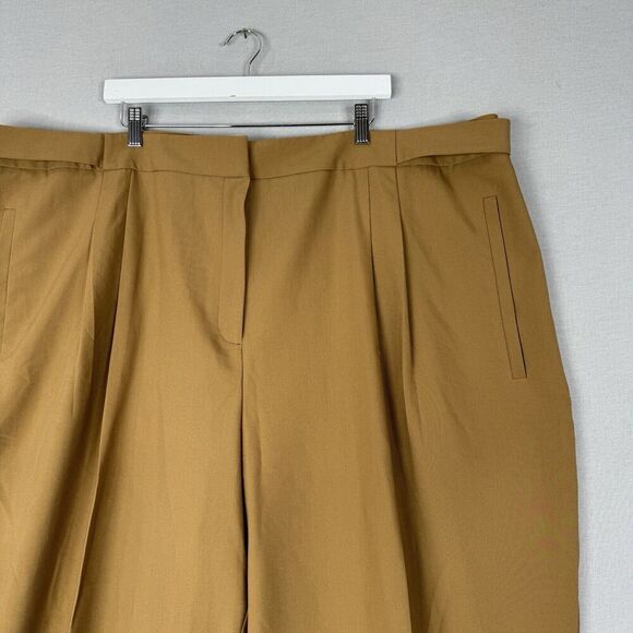 ASOS Design Womens Dress Pants 24 Brown Curve Tailored Barrel Trouser Academia - Picture 2 of 13